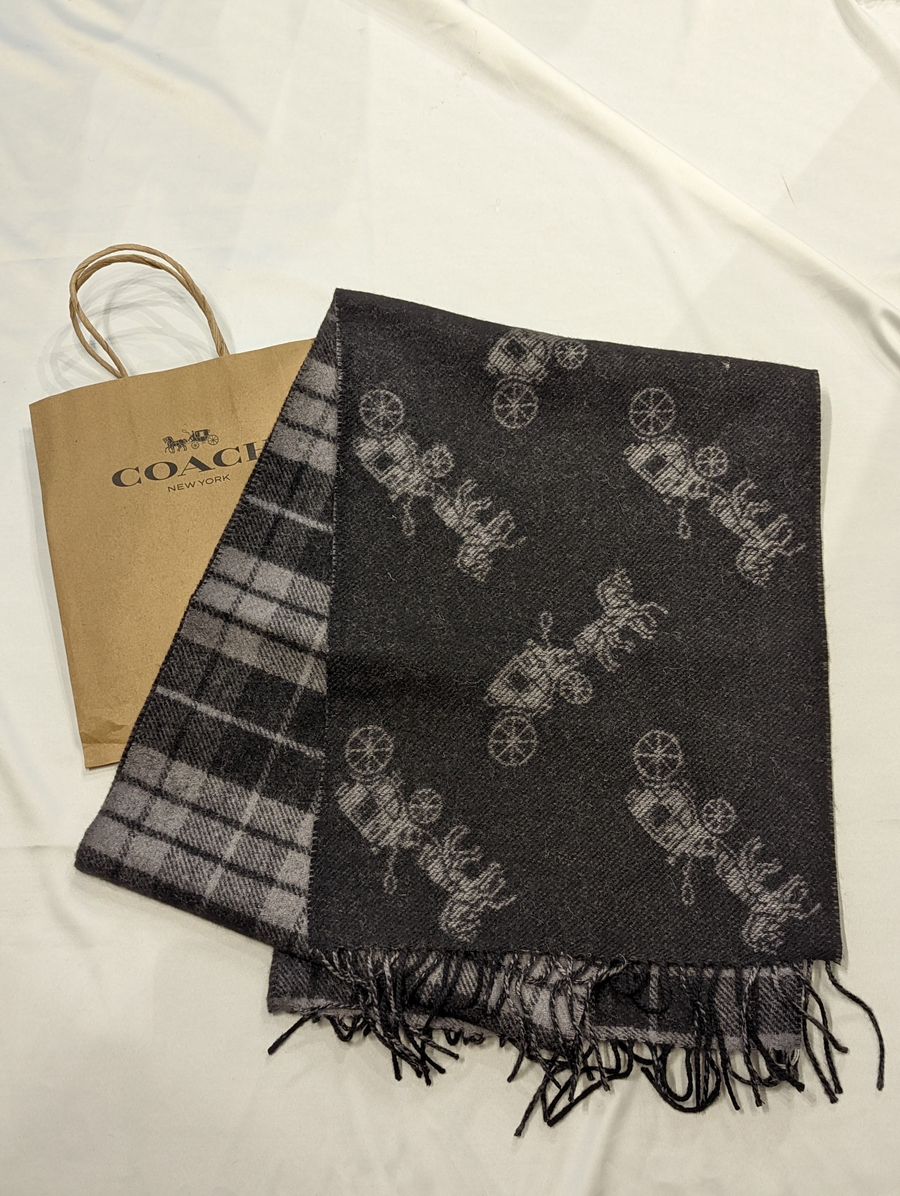 Coach Black Scarf