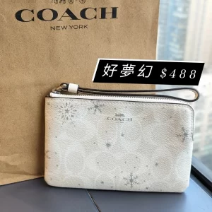 Coach White Pouch