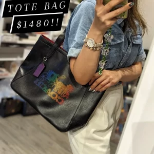 Coach Rainbow Horse Tote Bag
