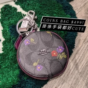 Coach Circular Coin Pouch C Logo