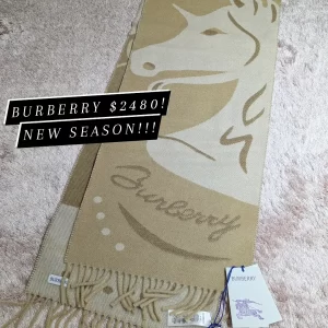 Burberry Mirrored Horse-Jacquard Scarf