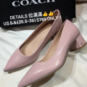 Coach Women's Willa Leather Pump Shoes Size US 5.5