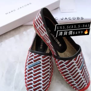Marc Jacobs Women's M9002144 Love Sienna Flat Espadrille, White Multi,5.5 US