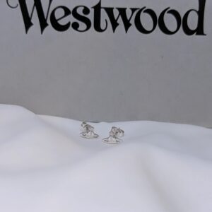 Vivienne Westwood Nano Stud Farah Earrings in Silver