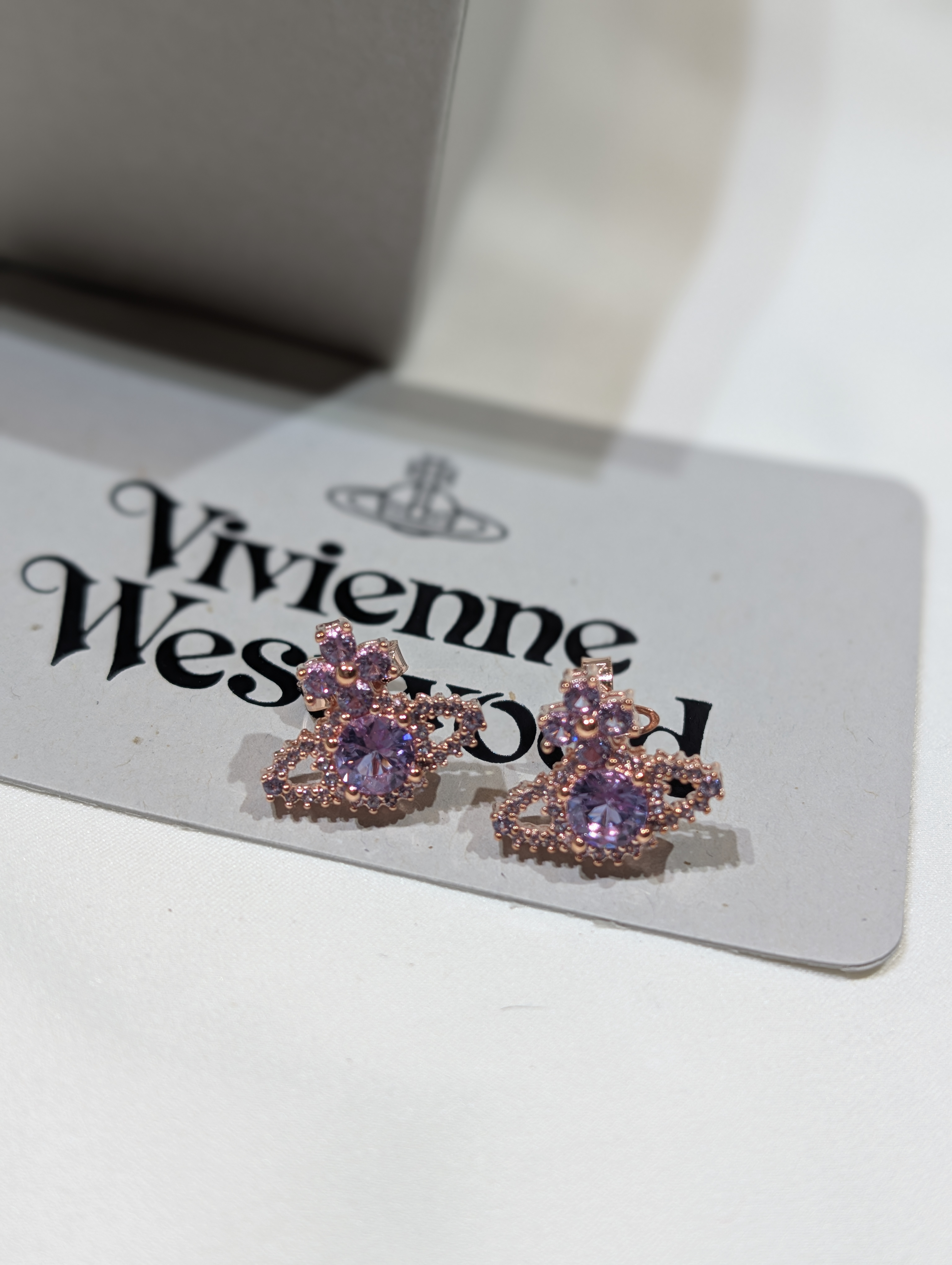 Vivienne Westwood Relief Earrings in Purple