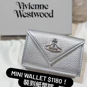 Vivienne Westwood Envelope Mini Wallet in Silver